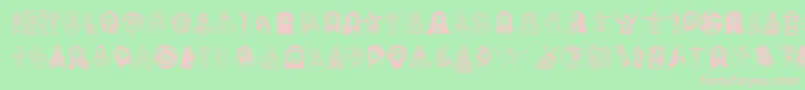 JesusChrist Font – Pink Fonts on Green Background