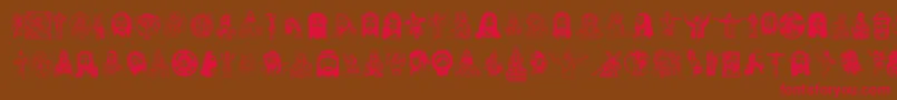 JesusChrist Font – Red Fonts on Brown Background