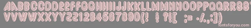 Dazzler Font – Pink Fonts on Gray Background