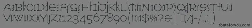 CultLetPlain.1.0 Font – Black Fonts on Gray Background