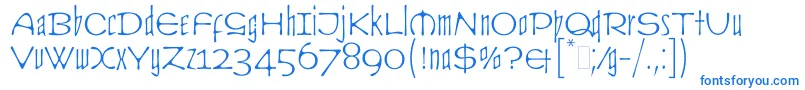 フォントCultLetPlain.1.0 – 青いフォント
