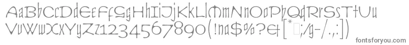 CultLetPlain.1.0 Font – Gray Fonts on White Background