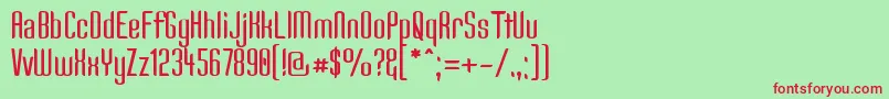 fuente Kandide ffy – Fuentes Rojas Sobre Fondo Verde