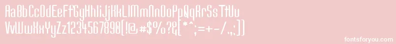 Kandide ffy Font – White Fonts on Pink Background