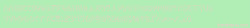 2toonv2s Font – Pink Fonts on Green Background