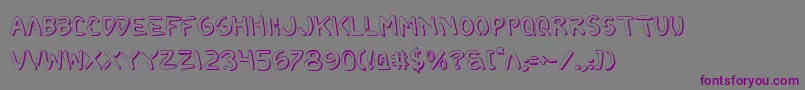 2toonv2s Font – Purple Fonts on Gray Background