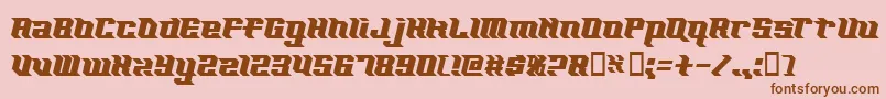 Kzexcel Font – Brown Fonts on Pink Background