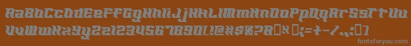fuente Kzexcel – Fuentes Grises Sobre Fondo Marrón