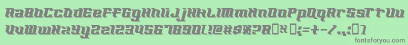 Kzexcel Font – Gray Fonts on Green Background