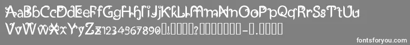 UkiranJawi Font – White Fonts on Gray Background