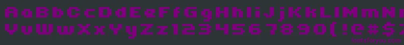 Uni05 64 Font – Purple Fonts on Black Background