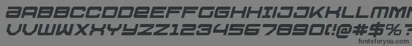 U.S.S.DallasItalic Font – Black Fonts on Gray Background