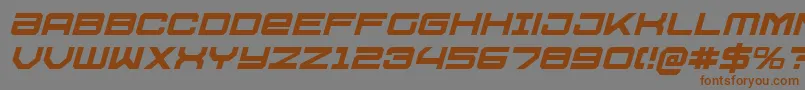 fuente U.S.S.DallasItalic – Fuentes Marrones Sobre Fondo Gris