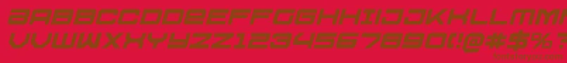 Police U.S.S.DallasItalic – polices brunes sur fond rouge