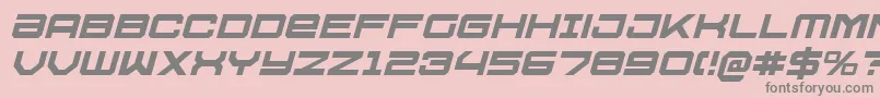 U.S.S.DallasItalic Font – Gray Fonts on Pink Background