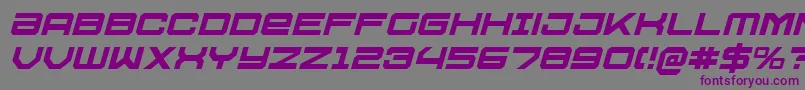 U.S.S.DallasItalic Font – Purple Fonts on Gray Background