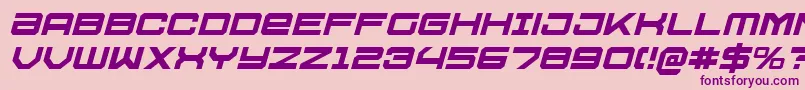 U.S.S.DallasItalic Font – Purple Fonts on Pink Background