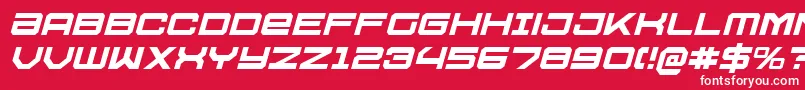 U.S.S.DallasItalic Font – White Fonts on Red Background