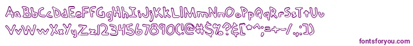 HandMeDownOBrk Font – Purple Fonts