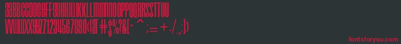 DroidRegular Font – Red Fonts on Black Background