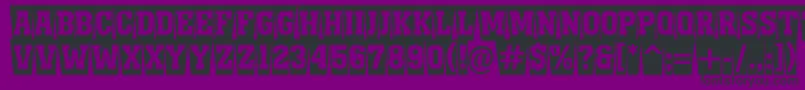 AMonumentottlnrcmswBold-fontti – mustat fontit violetilla taustalla