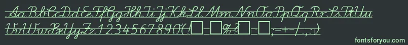 LaEl2 Font – Green Fonts on Black Background