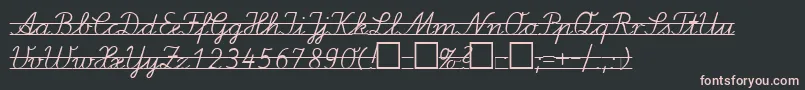 LaEl2 Font – Pink Fonts on Black Background