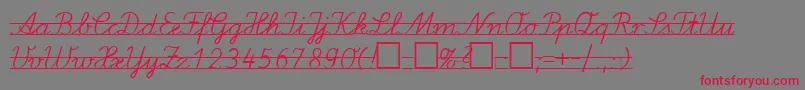LaEl2 Font – Red Fonts on Gray Background