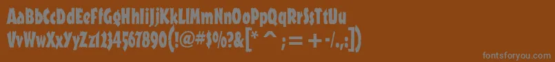 Шрифт OutbackitcTt – серые шрифты на коричневом фоне