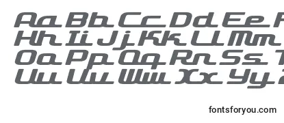 D3RoadsterismWideItalic Font