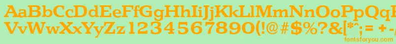 En savoir plus sur la police PenthouseserialBold Police PenthouseserialBold – polices orange sur fond vert