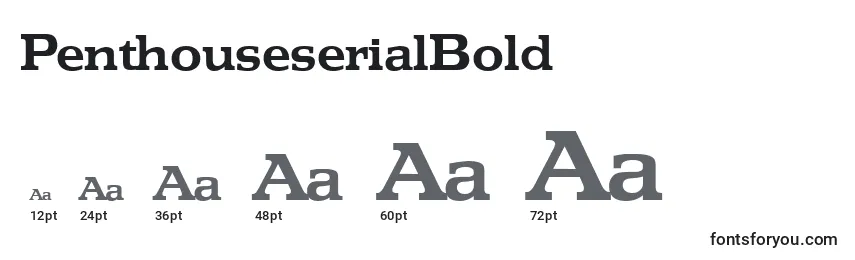 PenthouseserialBold font sizes