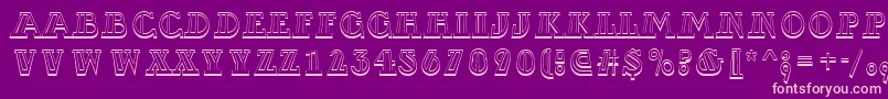 ADexterotldecordv3D Font – Pink Fonts on Purple Background