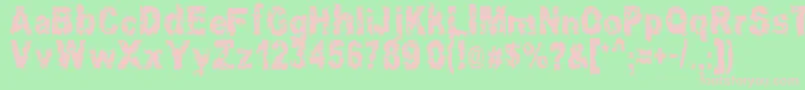 En savoir plus sur la police Hacknslash Police Hacknslash – polices roses sur fond vert