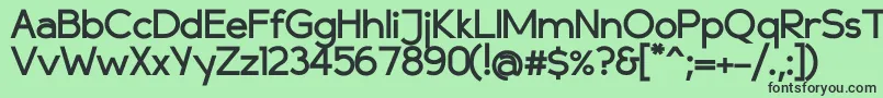 Шрифт Compassbold – чёрные шрифты на зелёном фоне