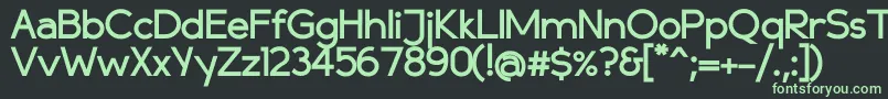 Шрифт Compassbold – зелёные шрифты на чёрном фоне