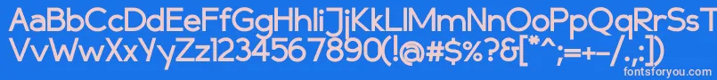 Шрифт Compassbold – розовые шрифты на синем фоне