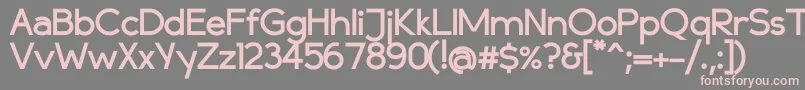 Шрифт Compassbold – розовые шрифты на сером фоне