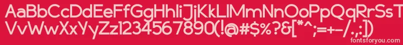 Compassbold Font – Pink Fonts on Red Background