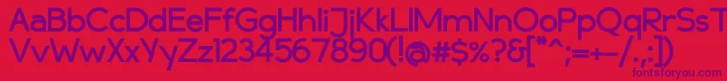 Шрифт Compassbold – фиолетовые шрифты на красном фоне