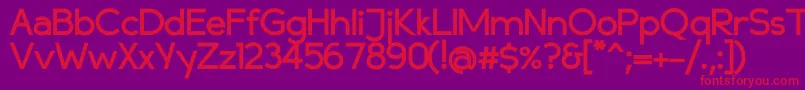 Шрифт Compassbold – красные шрифты на фиолетовом фоне