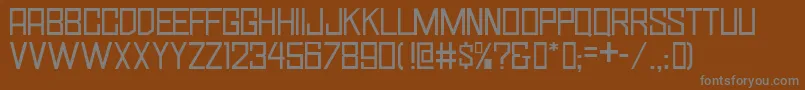 More about SimplySquareJl Font SimplySquareJl Font – Gray Fonts on Brown Background
