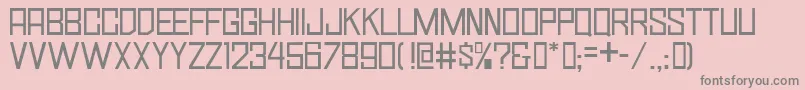 SimplySquareJl Font – Gray Fonts on Pink Background