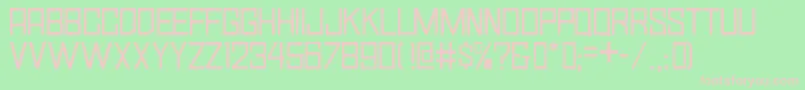 fuente SimplySquareJl – Fuentes Rosadas Sobre Fondo Verde