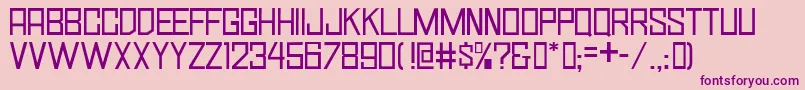 SimplySquareJl Font – Purple Fonts on Pink Background