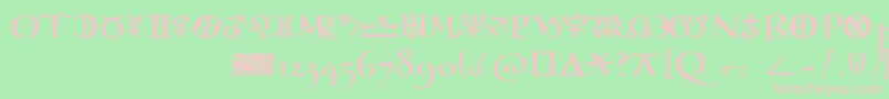 Lisätietoja Astroganza-fontista Astroganza-fontti – vaaleanpunaiset fontit vihreällä taustalla