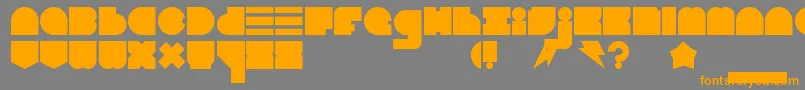 BlastBeat Font – Orange Fonts on Gray Background