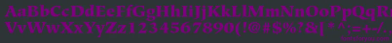 HiroshigestdBlack Font – Purple Fonts on Black Background