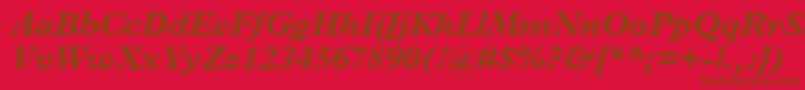 Подробнее о шрифте TerminusBlackSsiBoldItalic Шрифт TerminusBlackSsiBoldItalic – коричневые шрифты на красном фоне