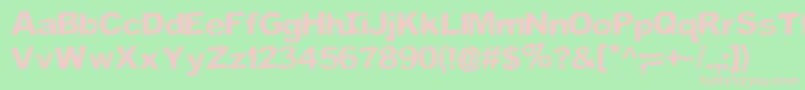 Flip Font – Pink Fonts on Green Background